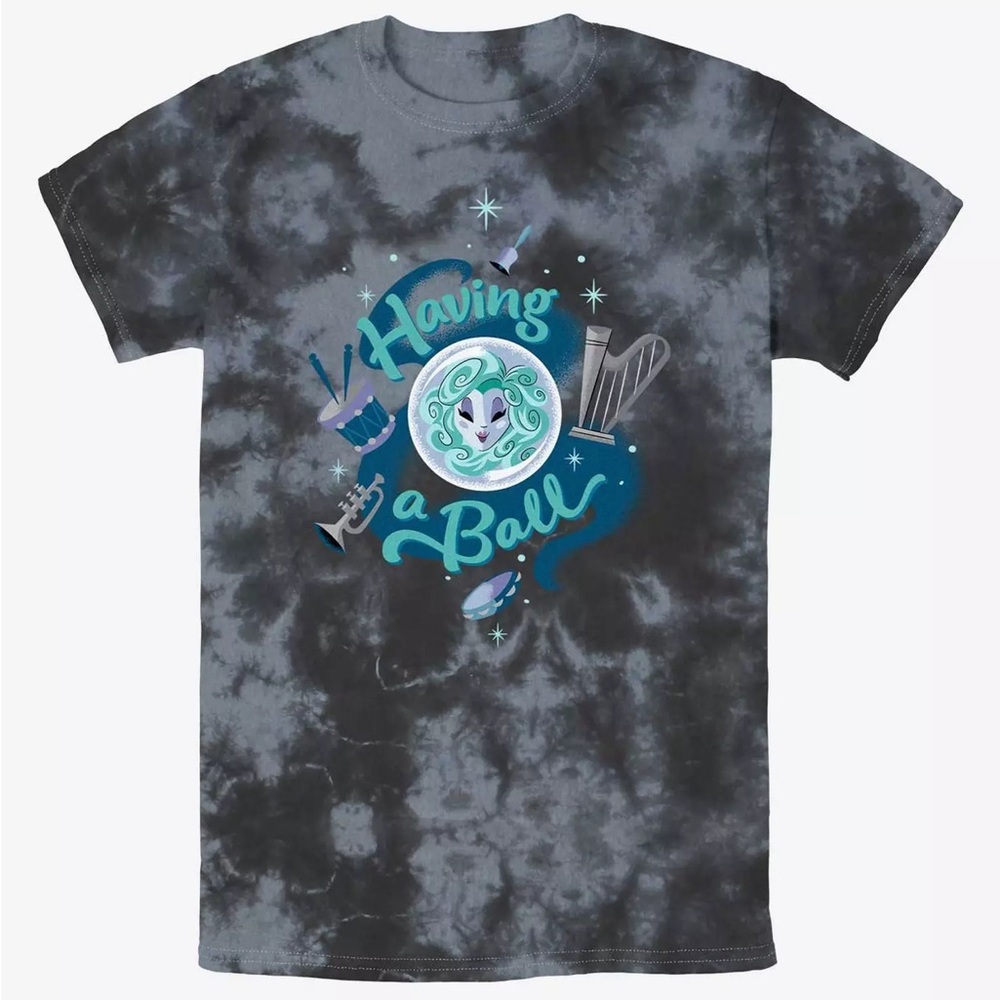 Disney Haunted Mansion Madam Leota Having A Ball Tie-Dye T-Shirt